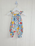 Next - up to 3 months girls blue floral romper