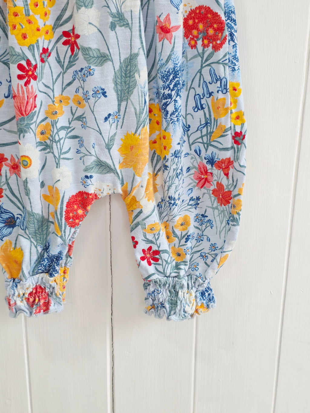 Next - up to 3 months girls blue floral romper
