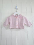 Next - 0-3 months girls chunky knit giant buttons cardigan