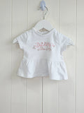 George - first size white t-shirt featuring "Daddy's little girl" print