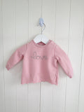 F&F - up to 3 months girls pink "Love" jumper