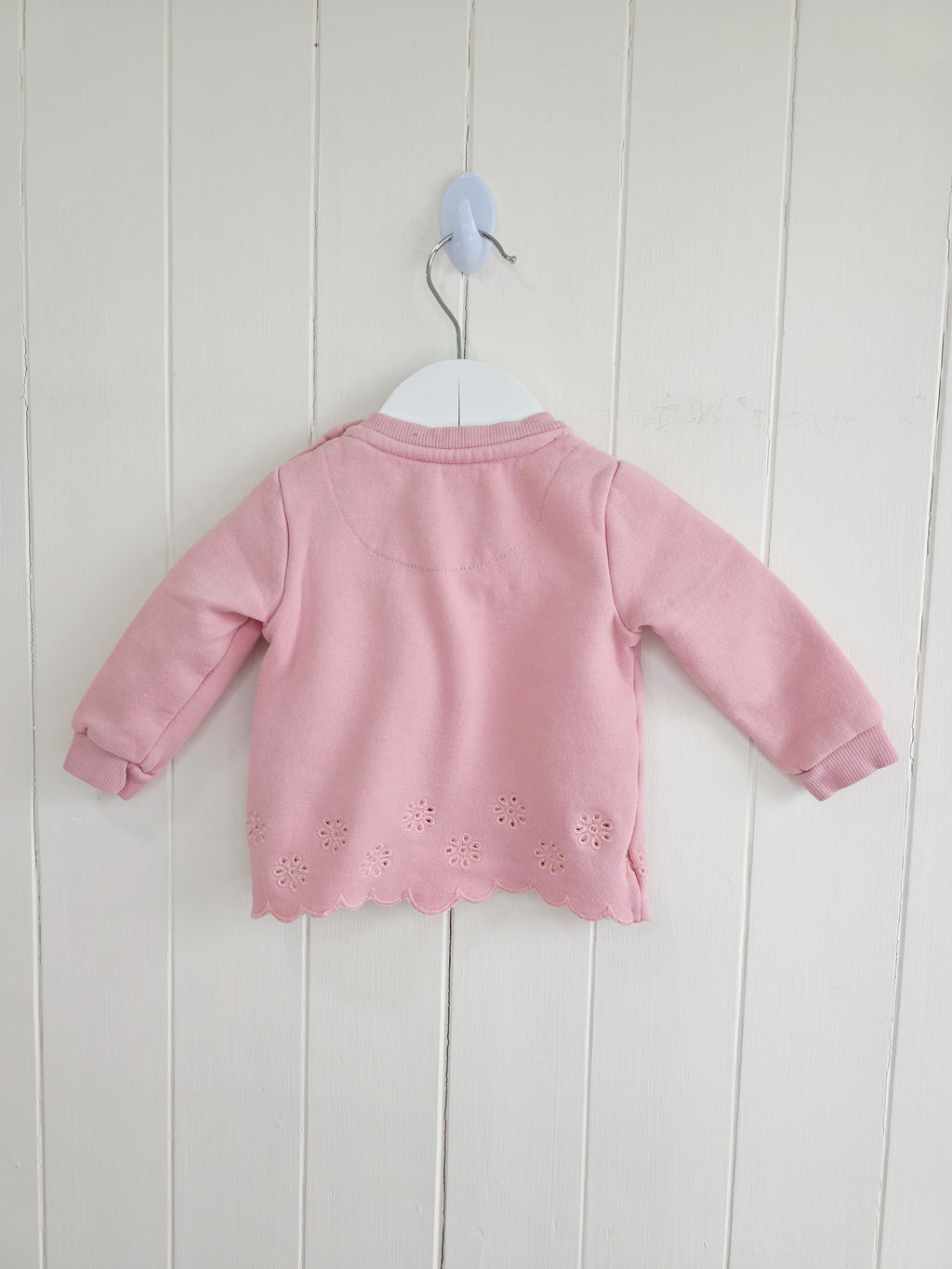F&F - up to 3 months girls pink "Love" jumper