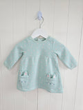 Lullaby at Peacocks - 0-3 months girls mint green dress with allover heart print