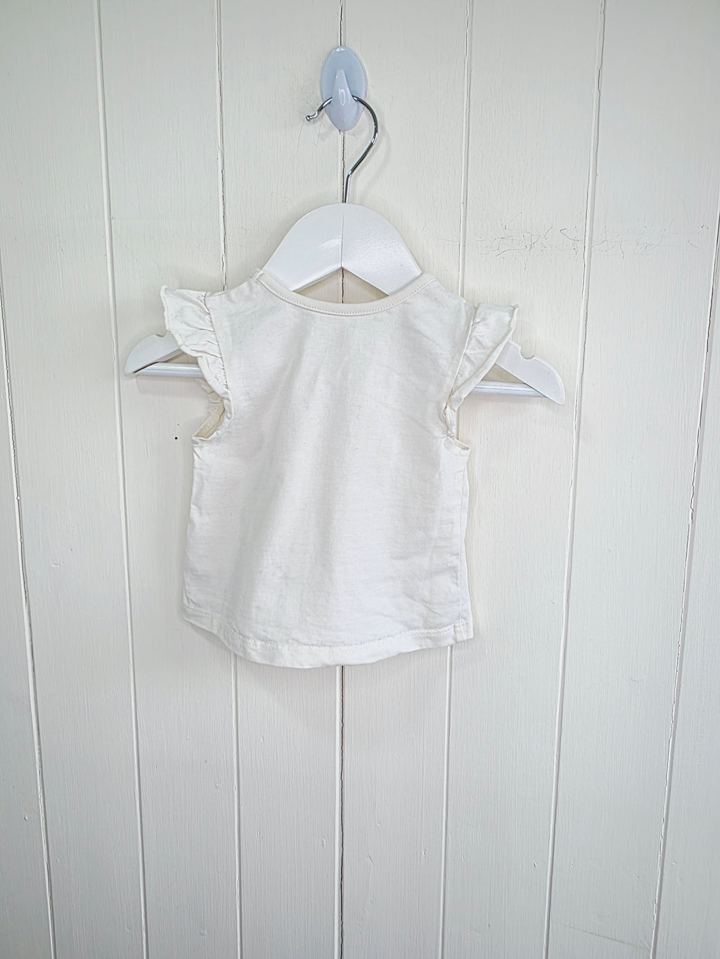 George - 0-3 months girls short sleeved top "happy days and sunshine"