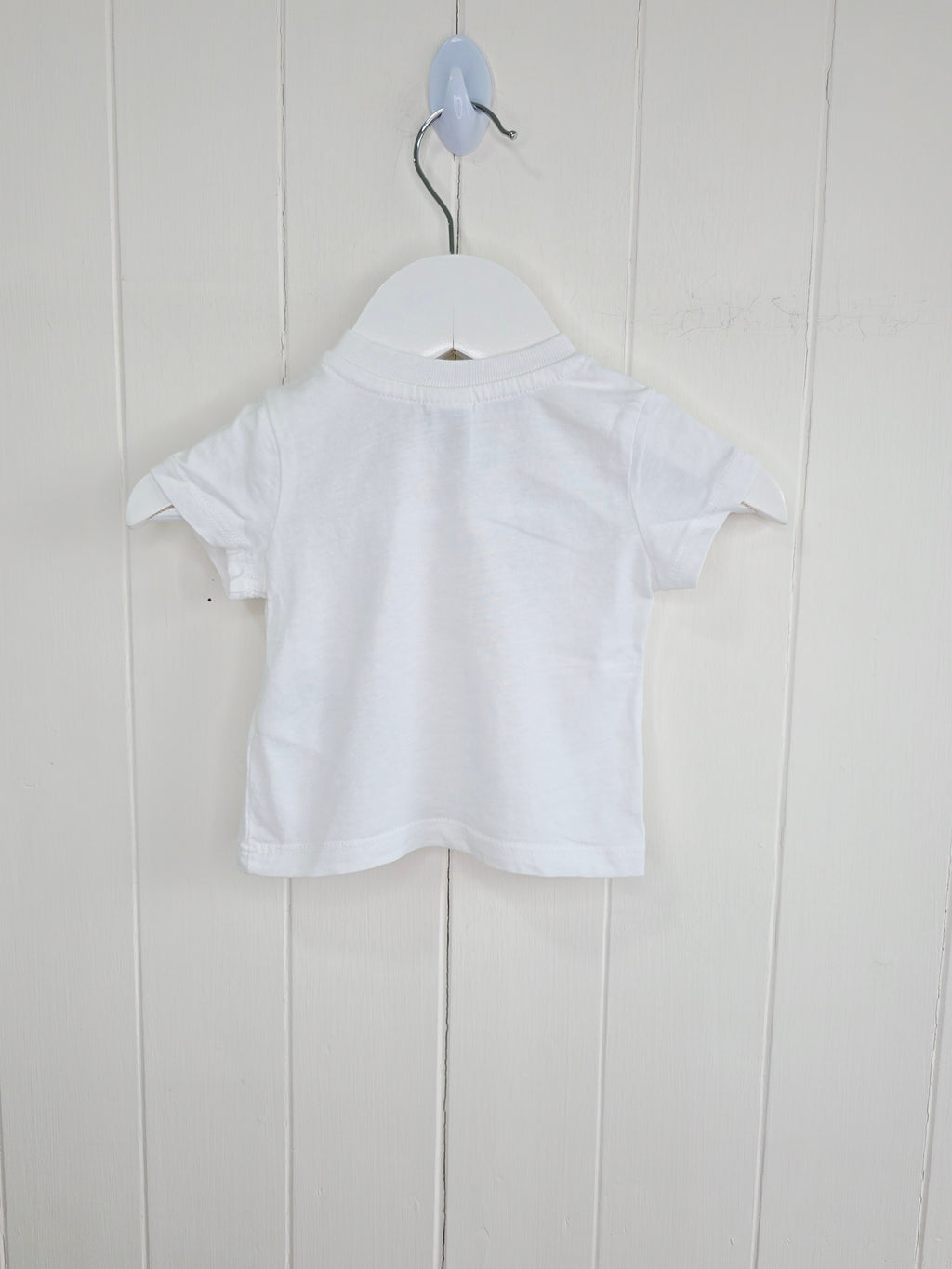 Dopodopo - 1-2 months white Dachshund printed t-shirt