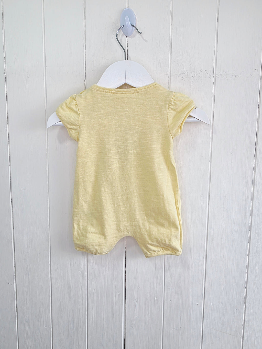 Next - first size girls yellow romper featuring pineapple print