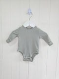 Mamas&Papas - up to 1 month sage green long sleeve bodysuit