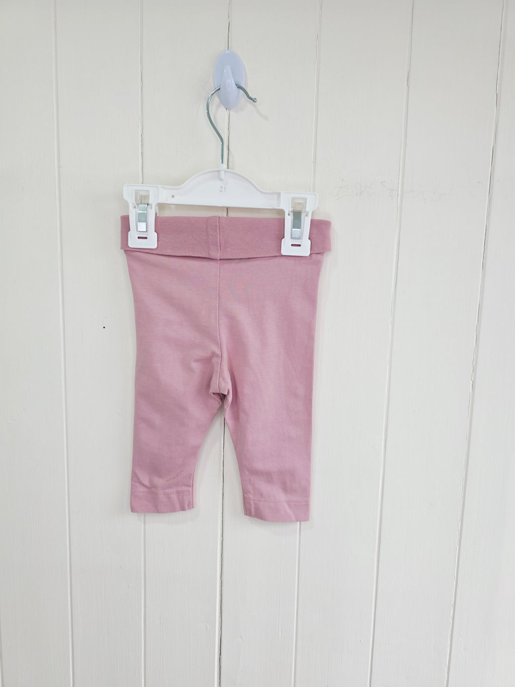 H&M - 2-4 months girls plain pink leggings