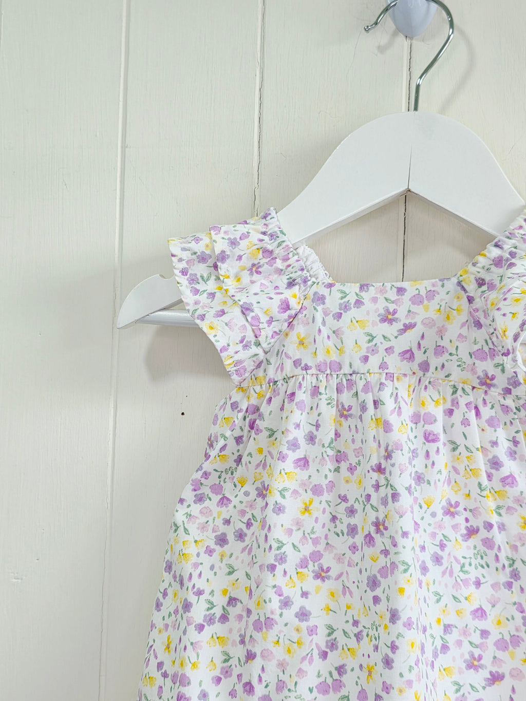 George - 0-3 months girls white floral sleeveless dress