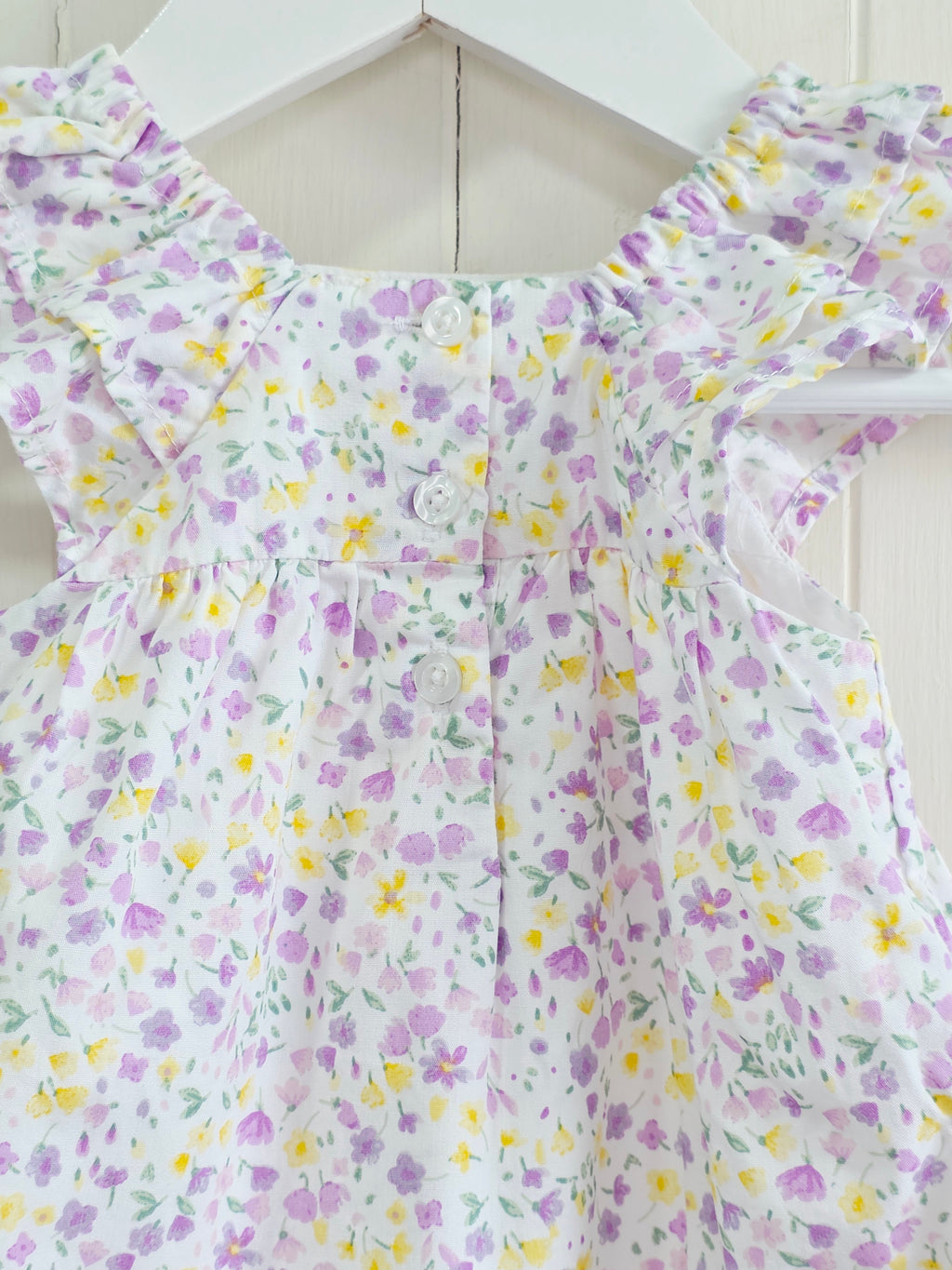 George - 0-3 months girls white floral sleeveless dress