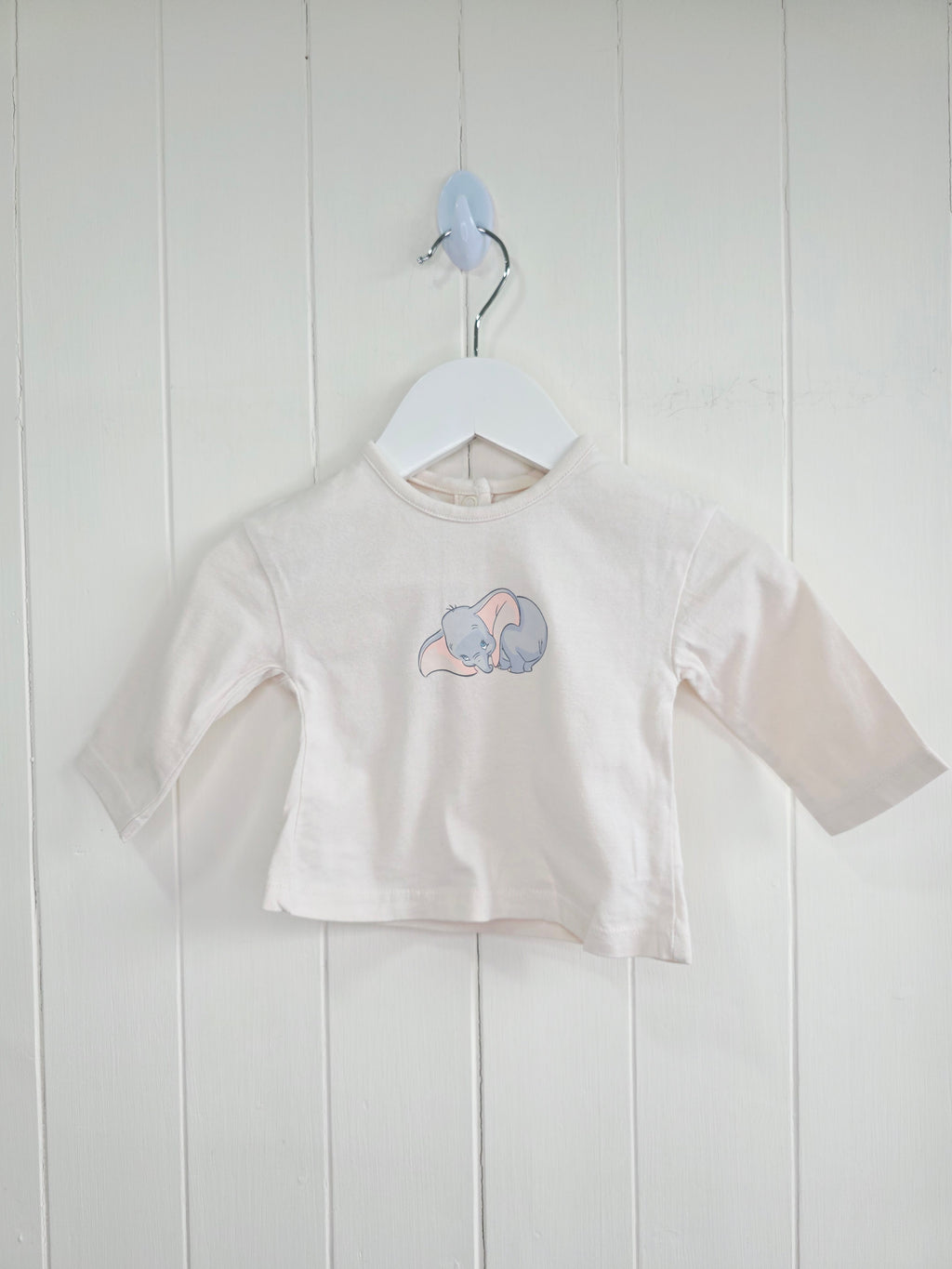 Disney at George - 0-3 months girls Dumbo print long sleeve top