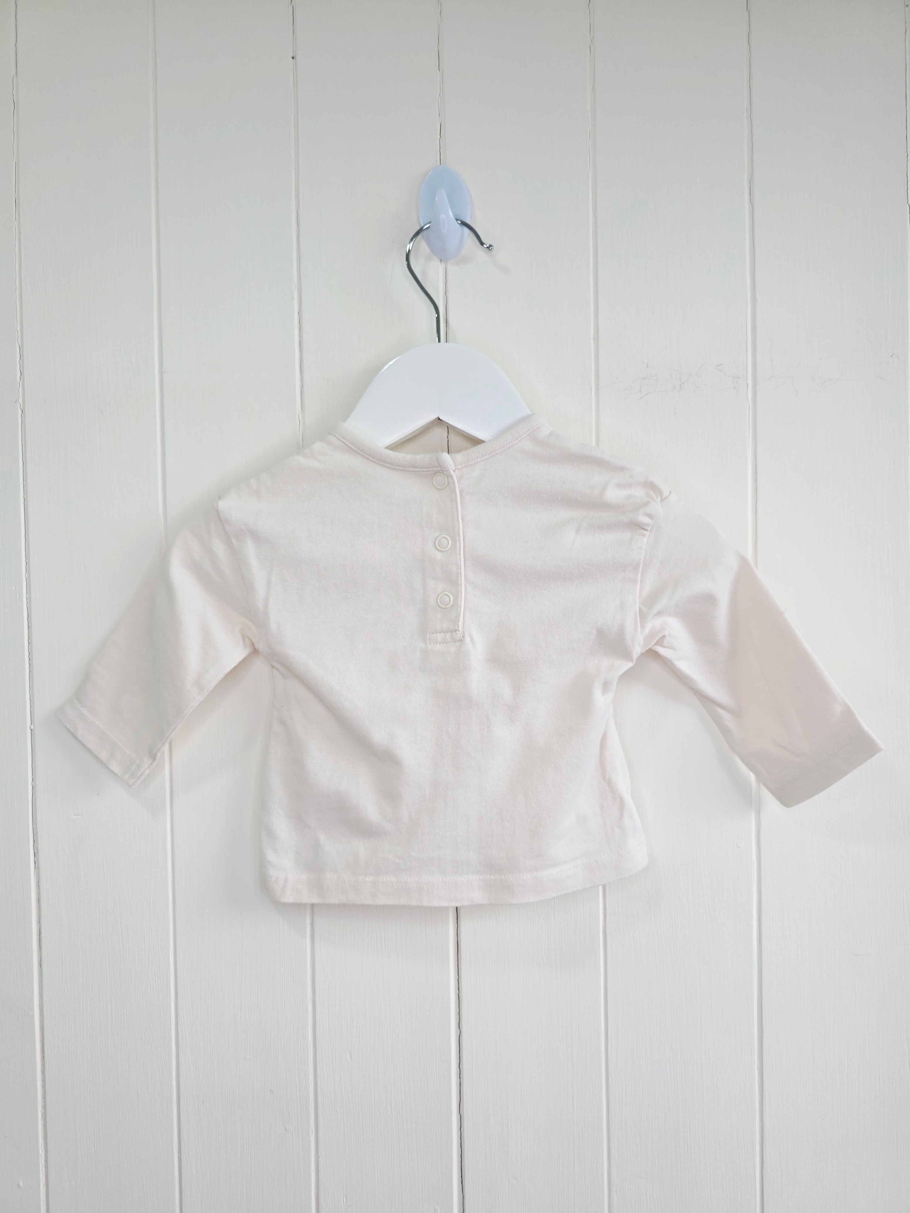 Disney at George - 0-3 months girls Dumbo print long sleeve top