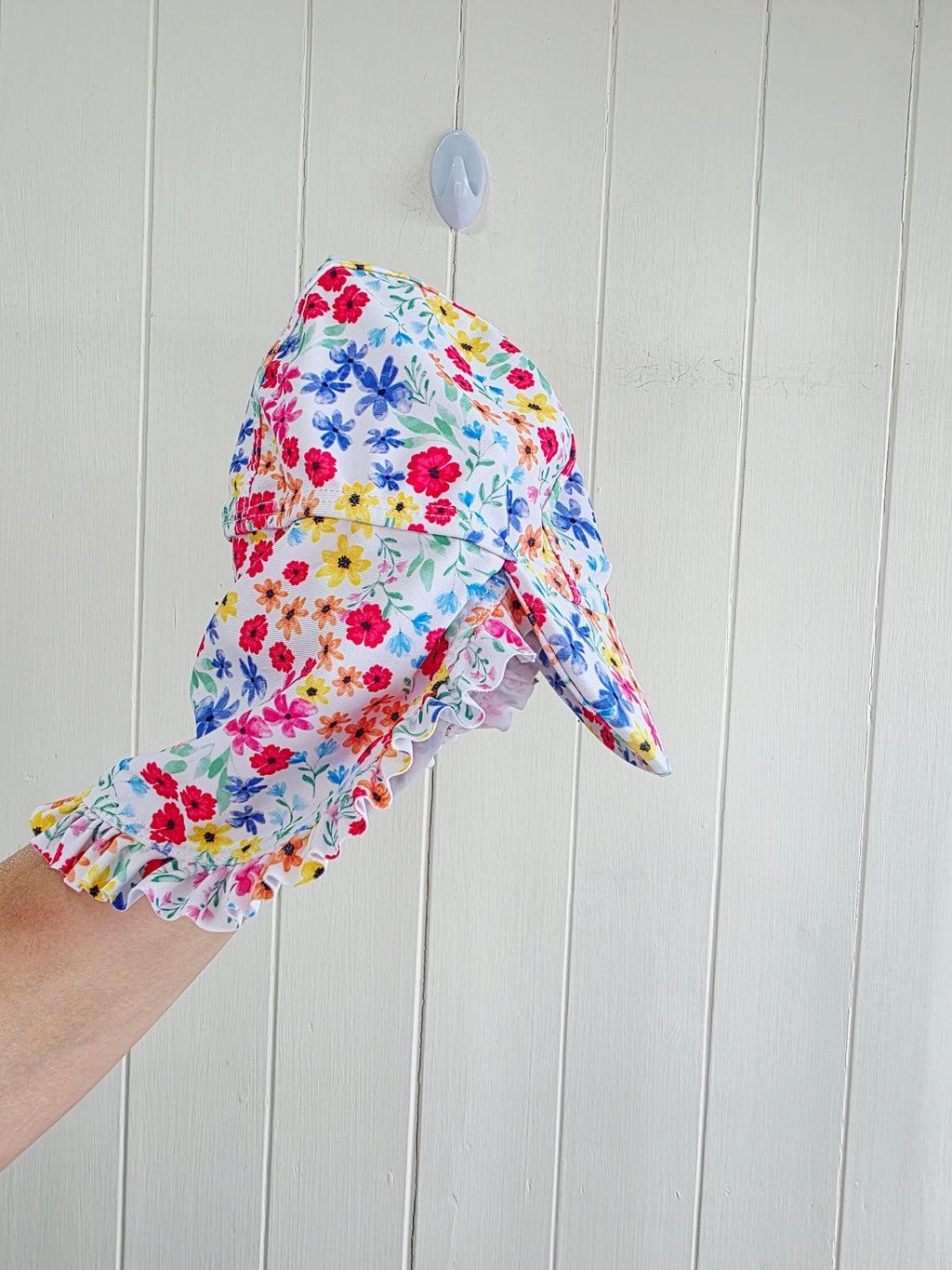 George - 0-3 months girls sun protection hat featuring floral print