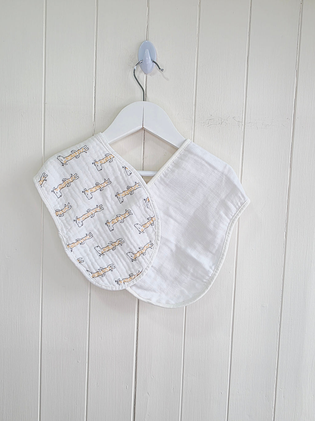 Boots - unisex white muslin cotton burp cloths