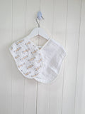 Boots - unisex white muslin cotton burp cloths