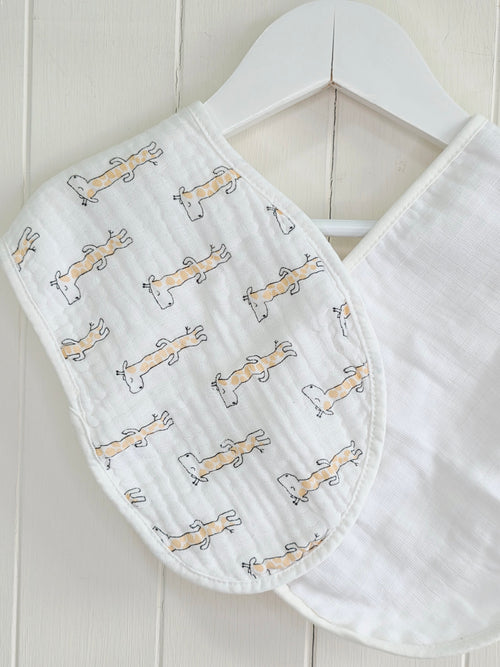 Boots - unisex white muslin cotton burp cloths