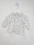 H&M - 4-6 months animal print button up shirt