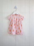 George - 3-6 months girls carrot print short sleeve dress