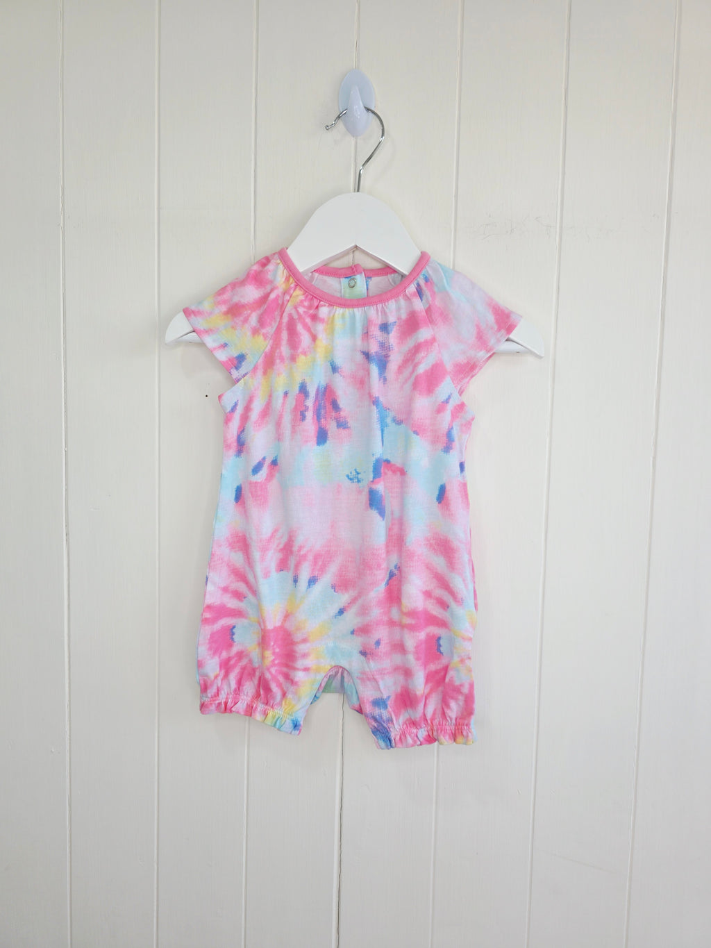F&F - 3-6 months multicoloured tie-dye romper
