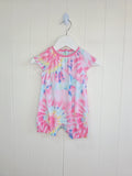F&F - 3-6 months multicoloured tie-dye romper