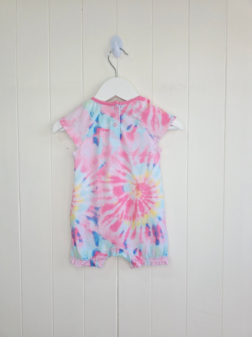F&F - 3-6 months multicoloured tie-dye romper