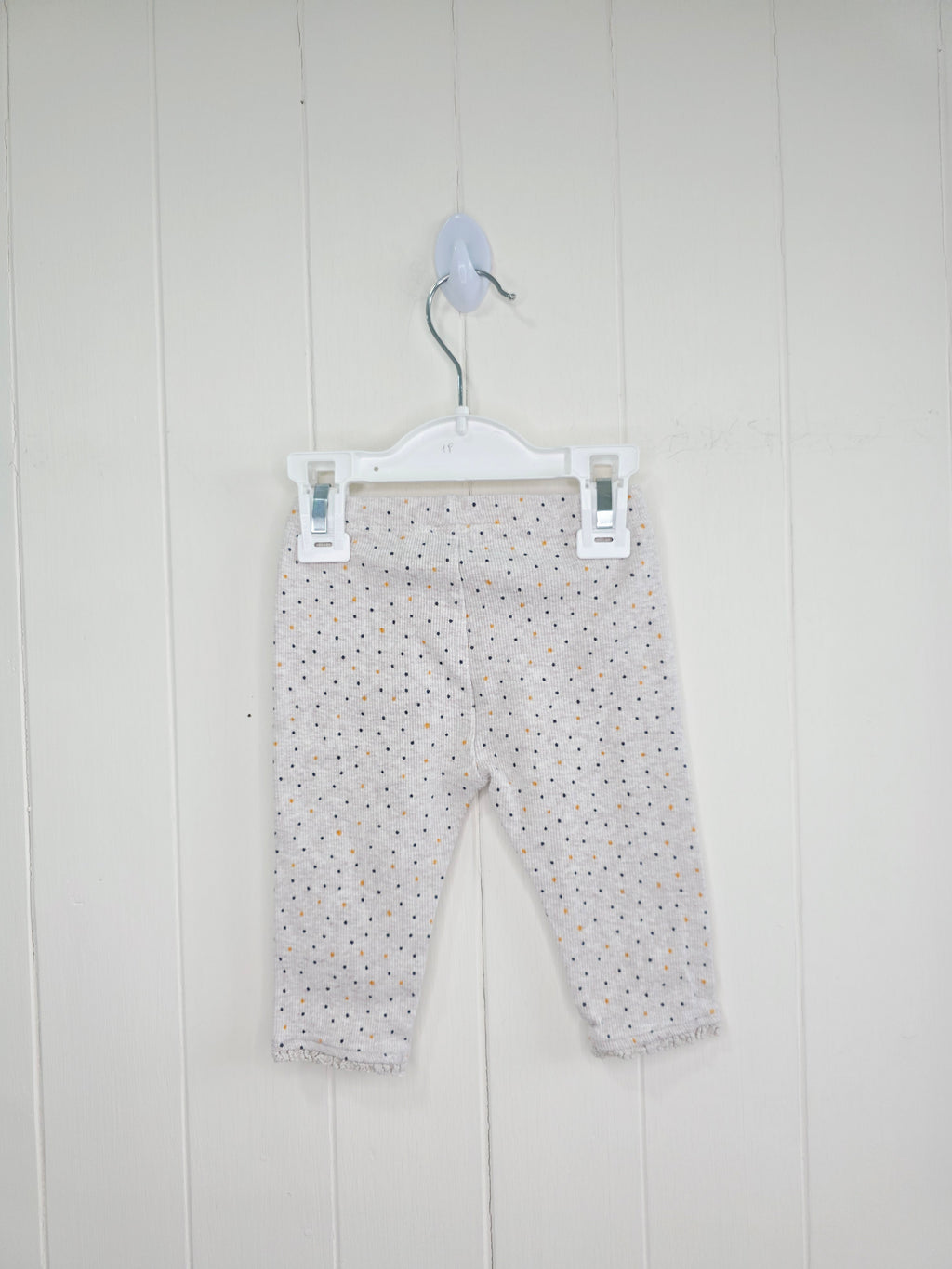 Next 3-6 months girls beige polka dot leggings