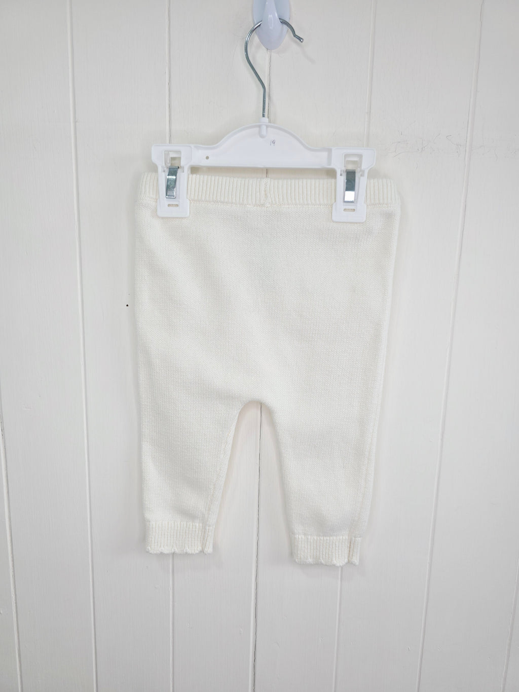 Next - 3-6 months cream knitted leggings