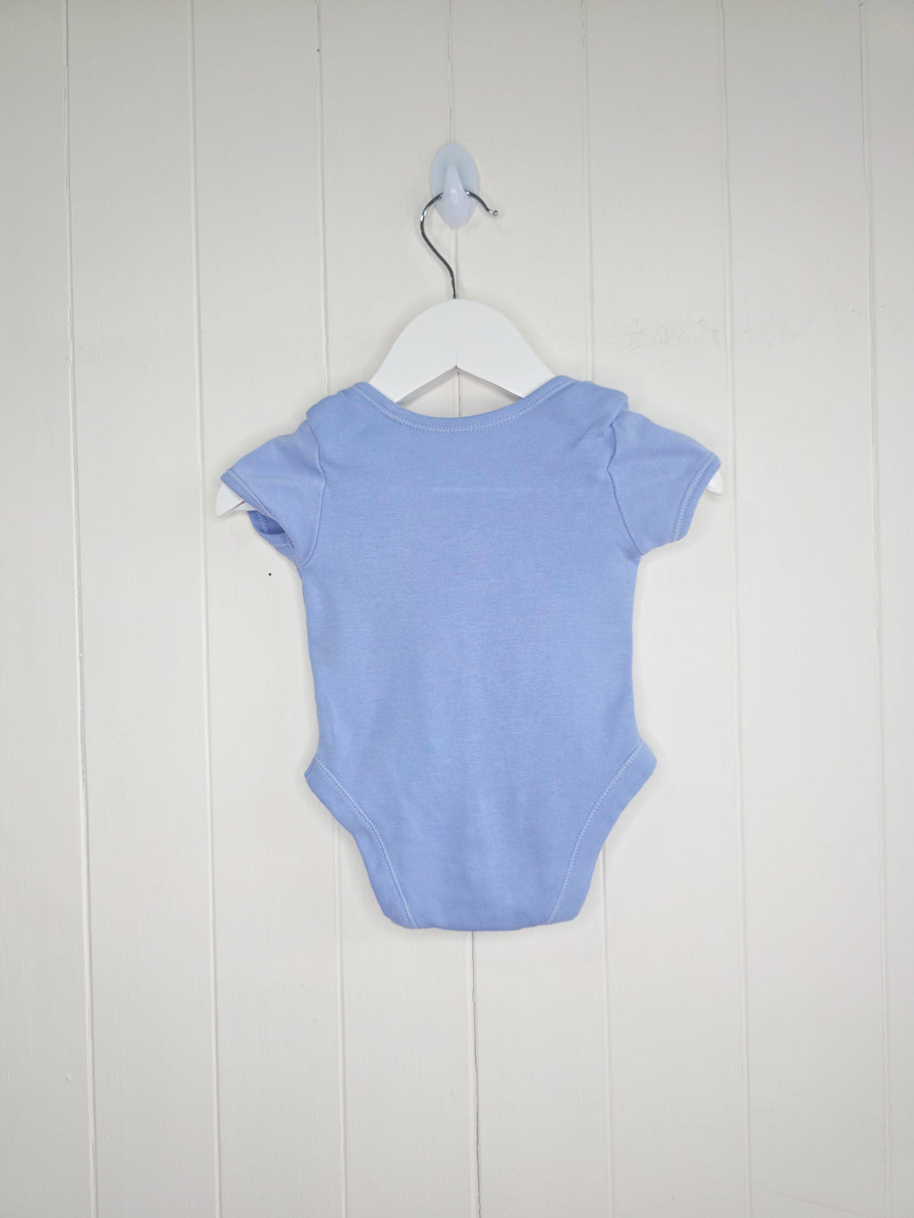 George - 3-6 months girls blue short sleeve bodysuit