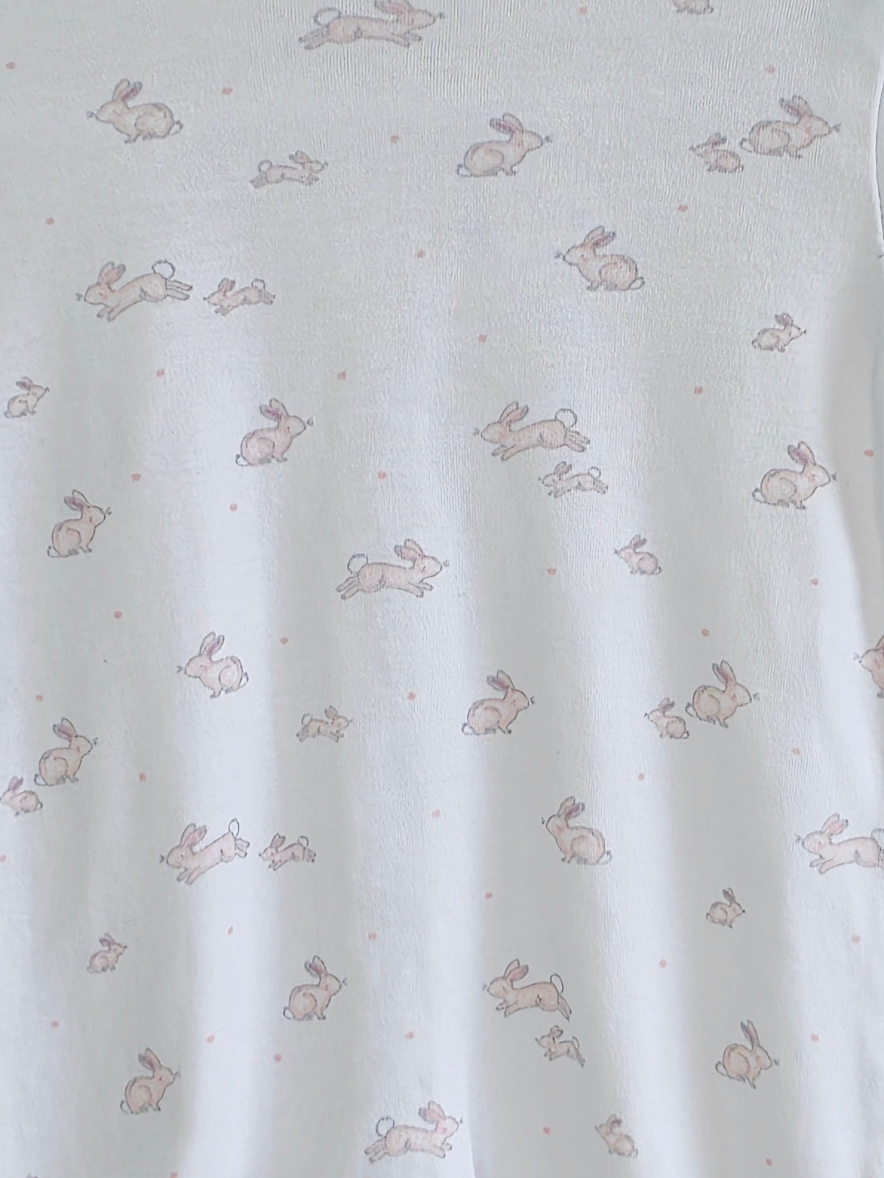 Next - 3-6 months girls white sleepsuit featuring all over bunny print