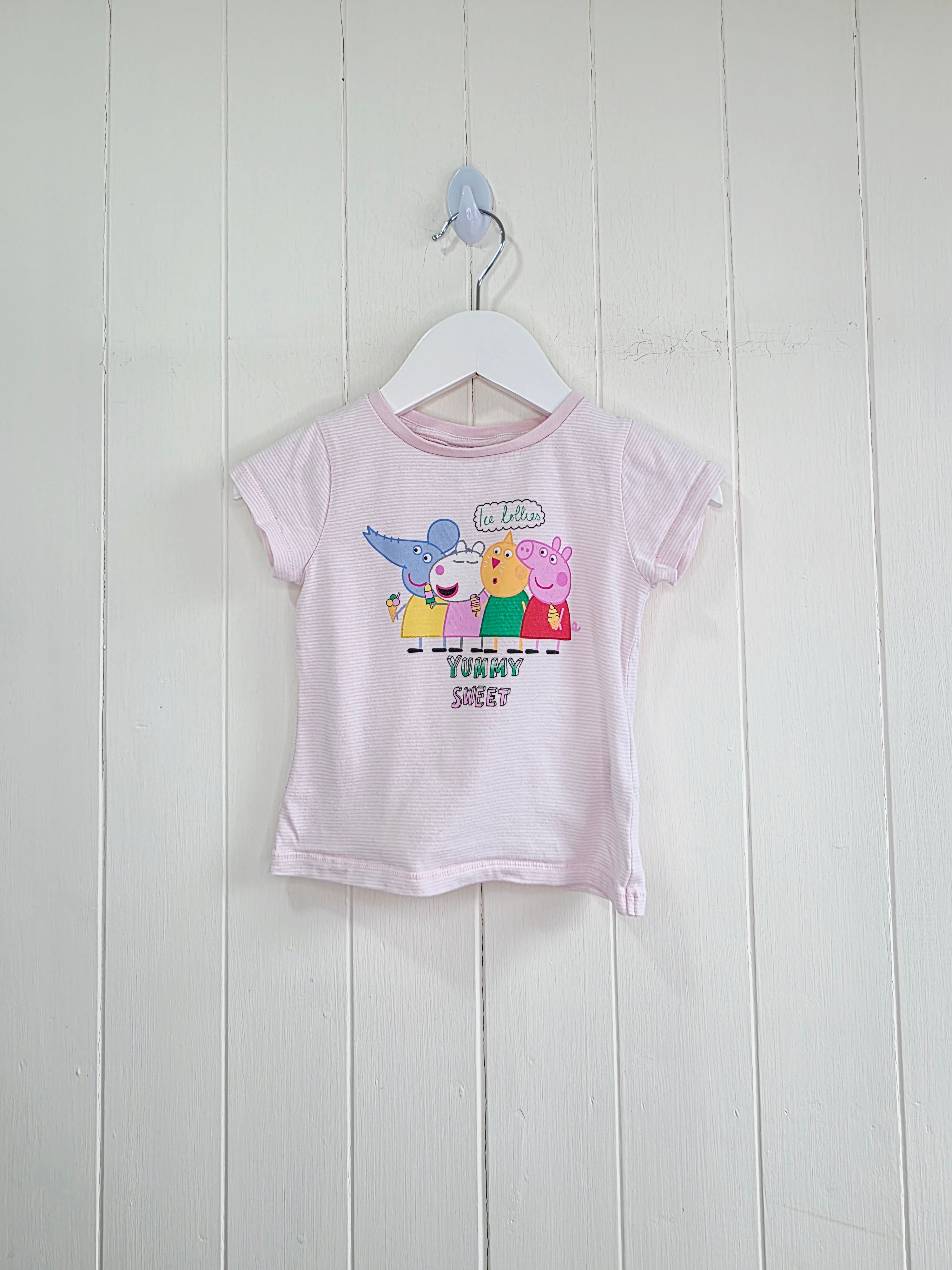 Peppa Pig at Next - 3-6 months pink t-shirt