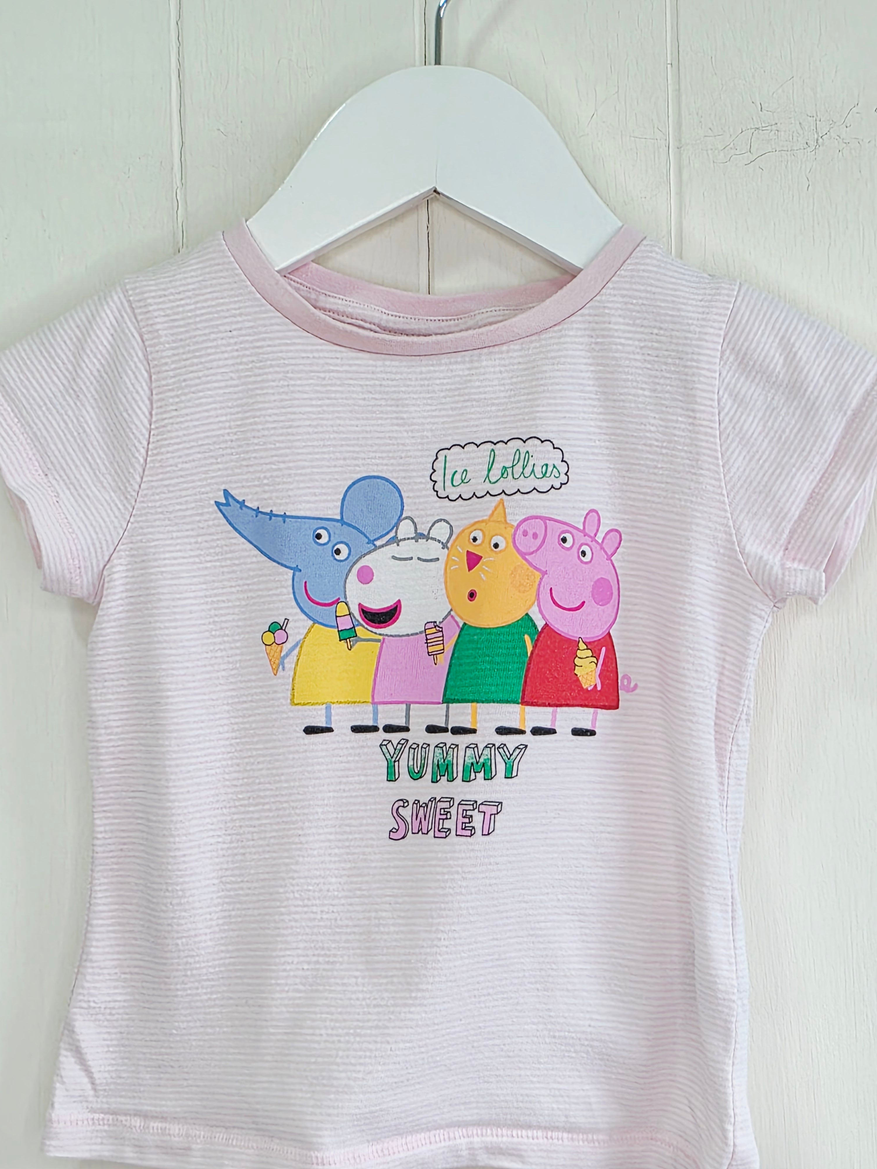 Peppa Pig at Next - 3-6 months pink t-shirt