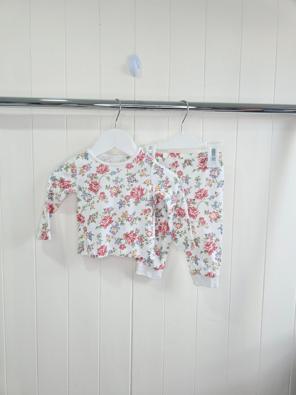 TU - 3-6 months girls floral 2 piece pyjamas set of 3
