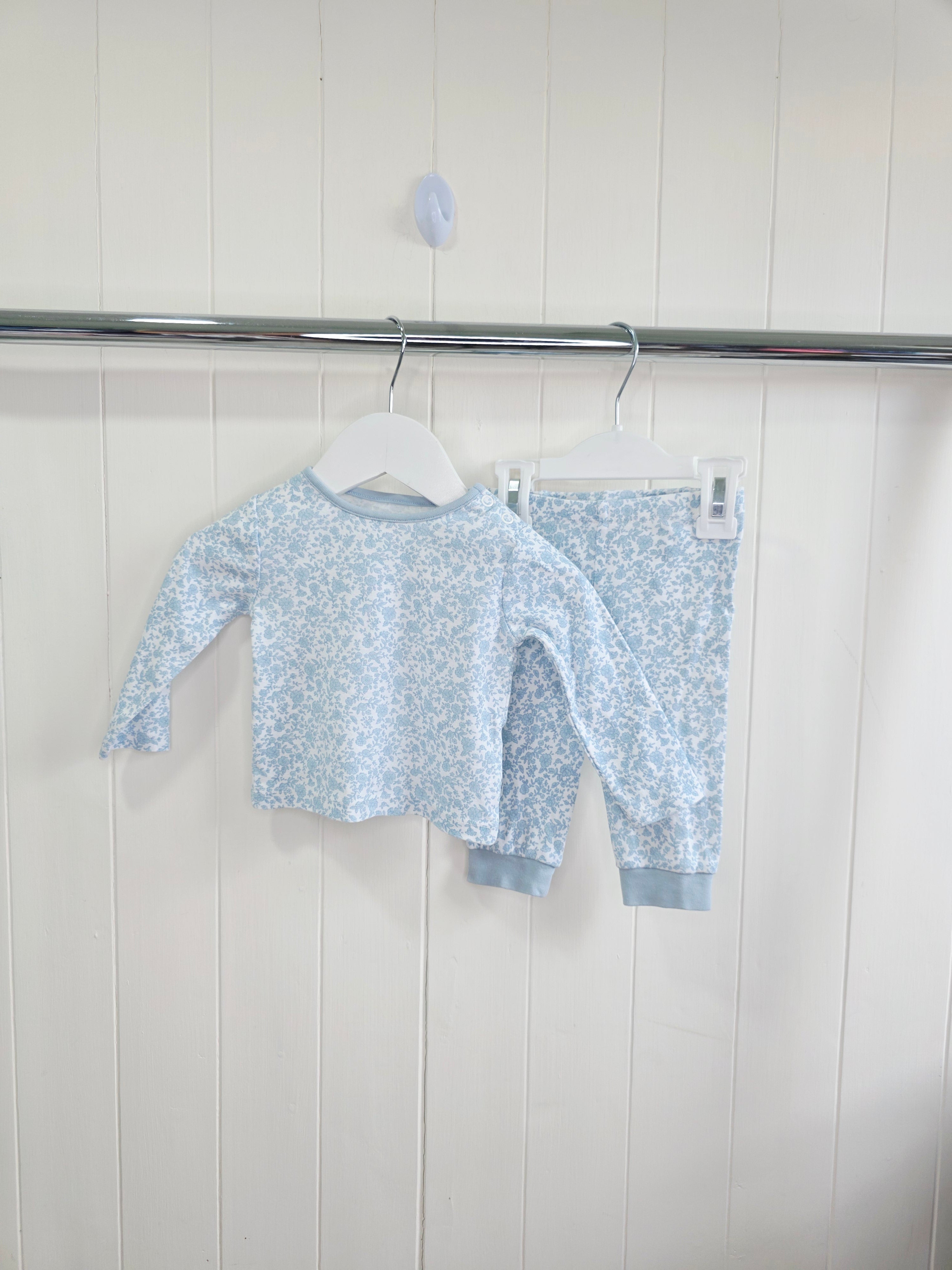 TU - 3-6 months girls floral 2 piece pyjamas set of 3