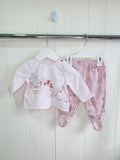 Peter Rabbit at TU - 3-6 months girls pink footed botoms and long sleeve top set