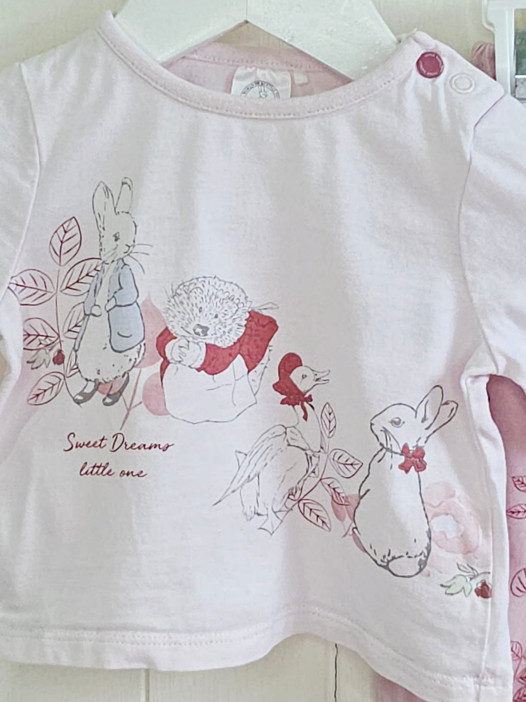 Peter Rabbit at TU - 3-6 months girls pink footed botoms and long sleeve top set