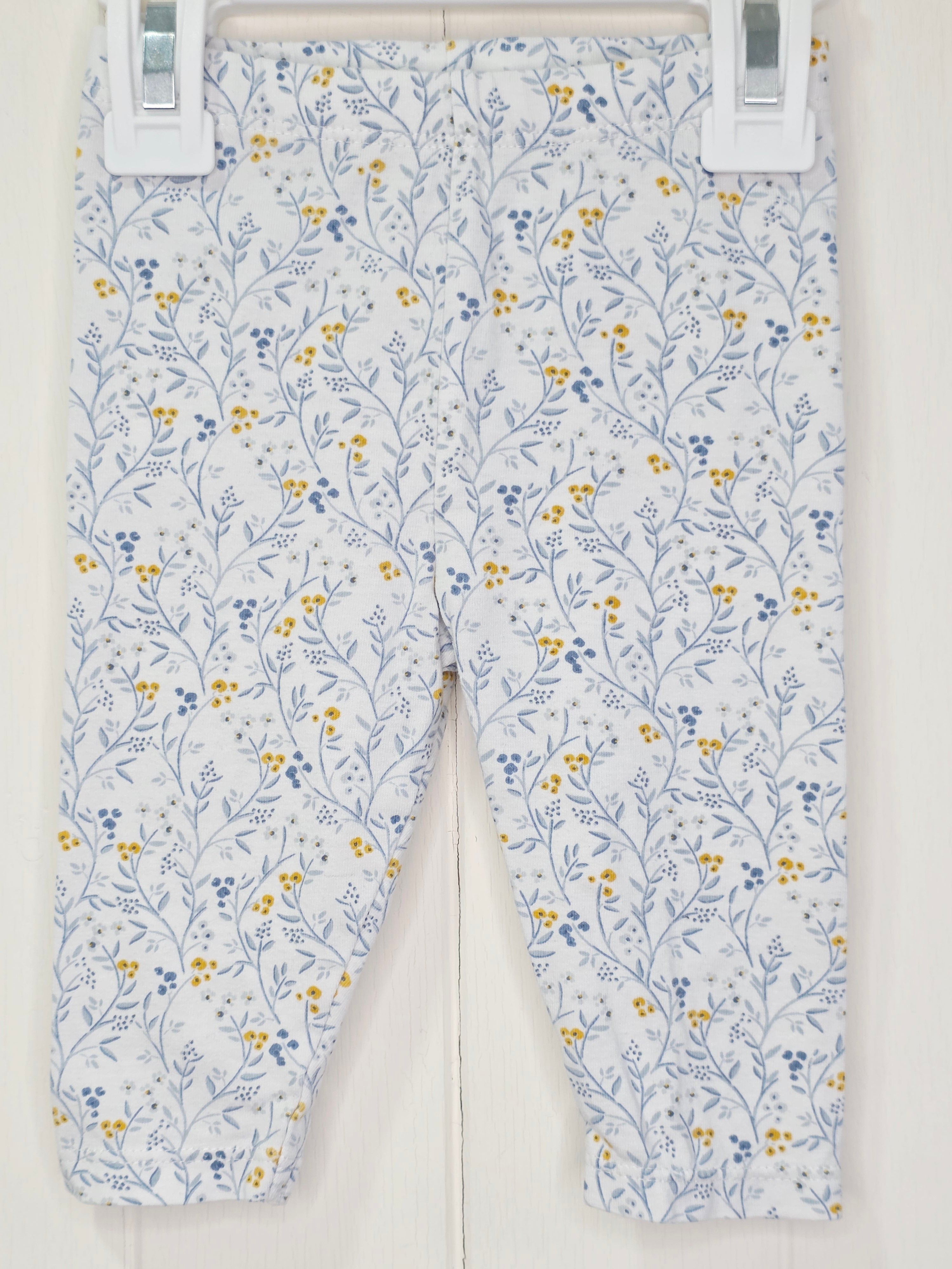 TU - 3-6 months girls floral leggings