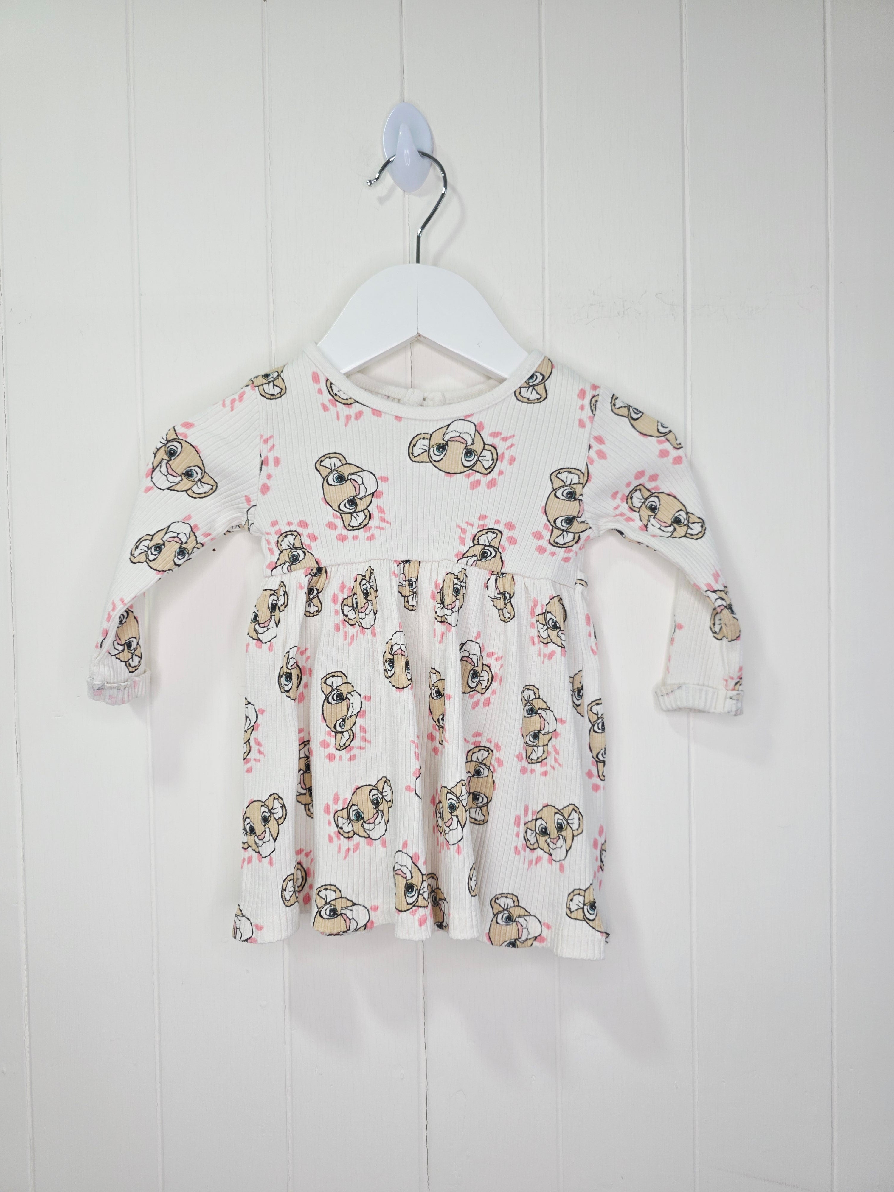 Disney Simba at Primark - 3-6 months girls long sleeve dress featuring all over Simba print