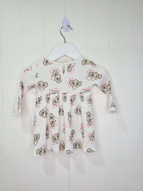 Disney Simba at Primark - 3-6 months girls long sleeve dress featuring all over Simba print