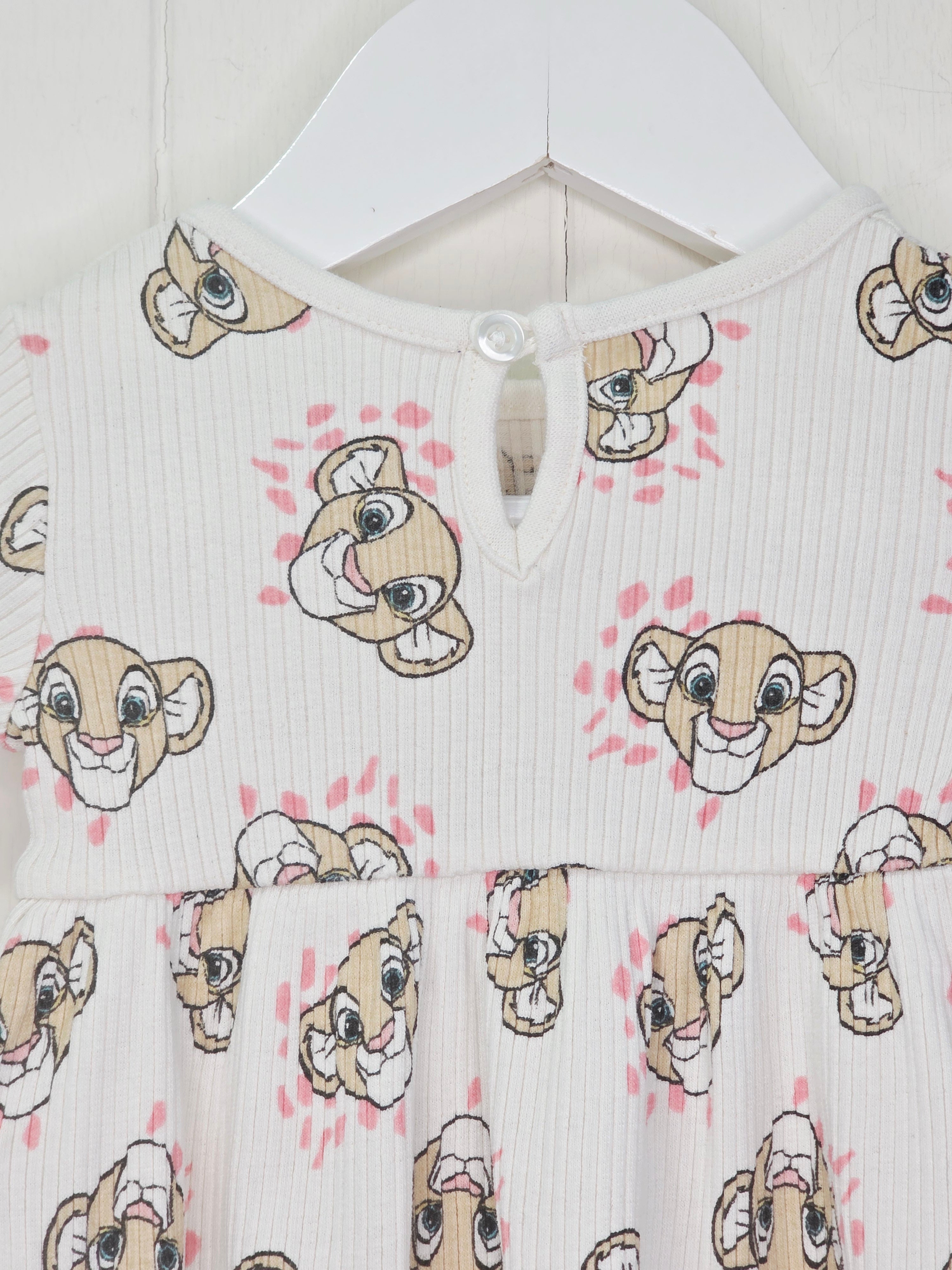 Disney Simba at Primark - 3-6 months girls long sleeve dress featuring all over Simba print