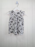 F&F - 3-6 months girls white and black floral dress