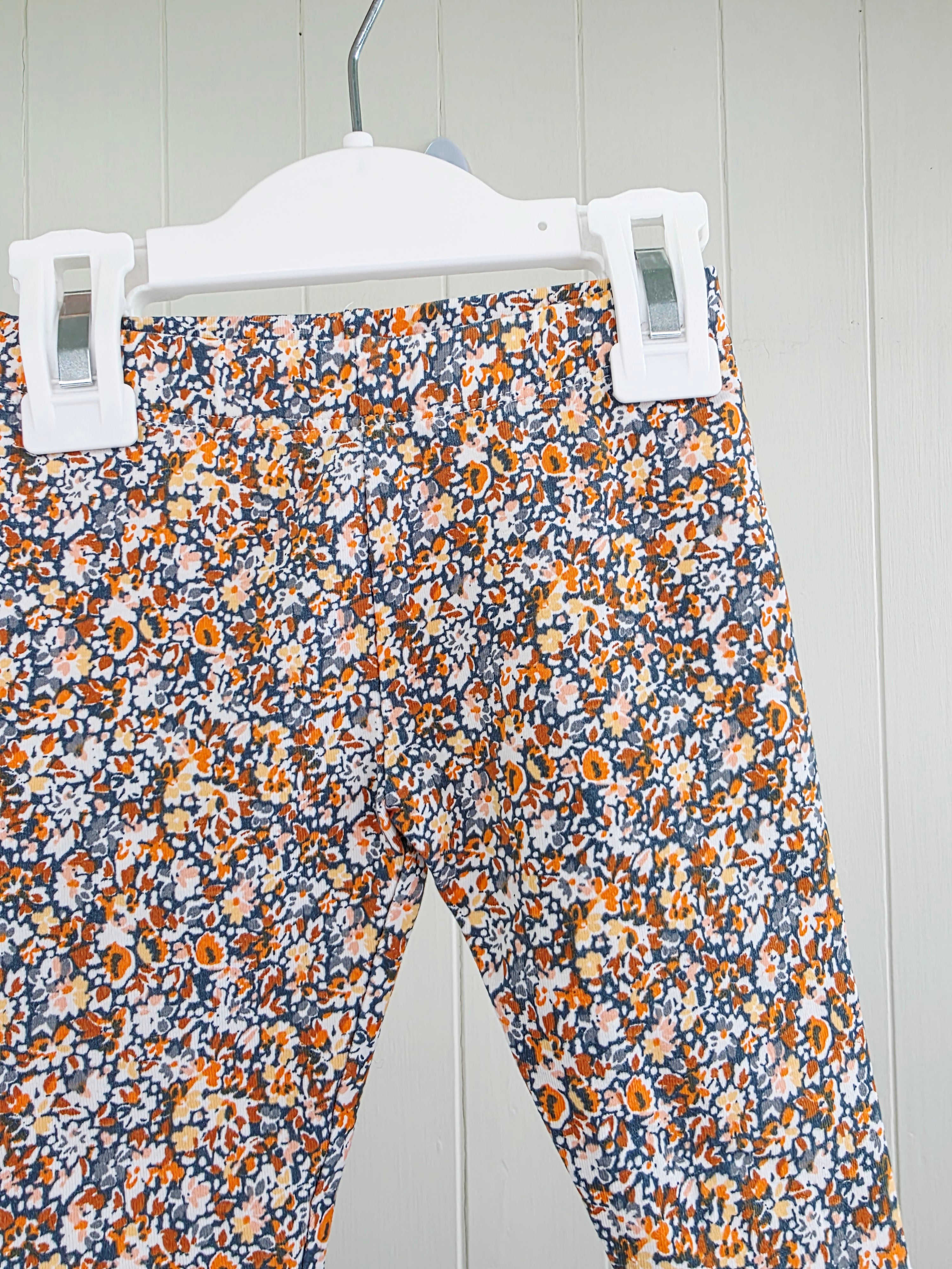 Next - 3-6 months girls floral leggings