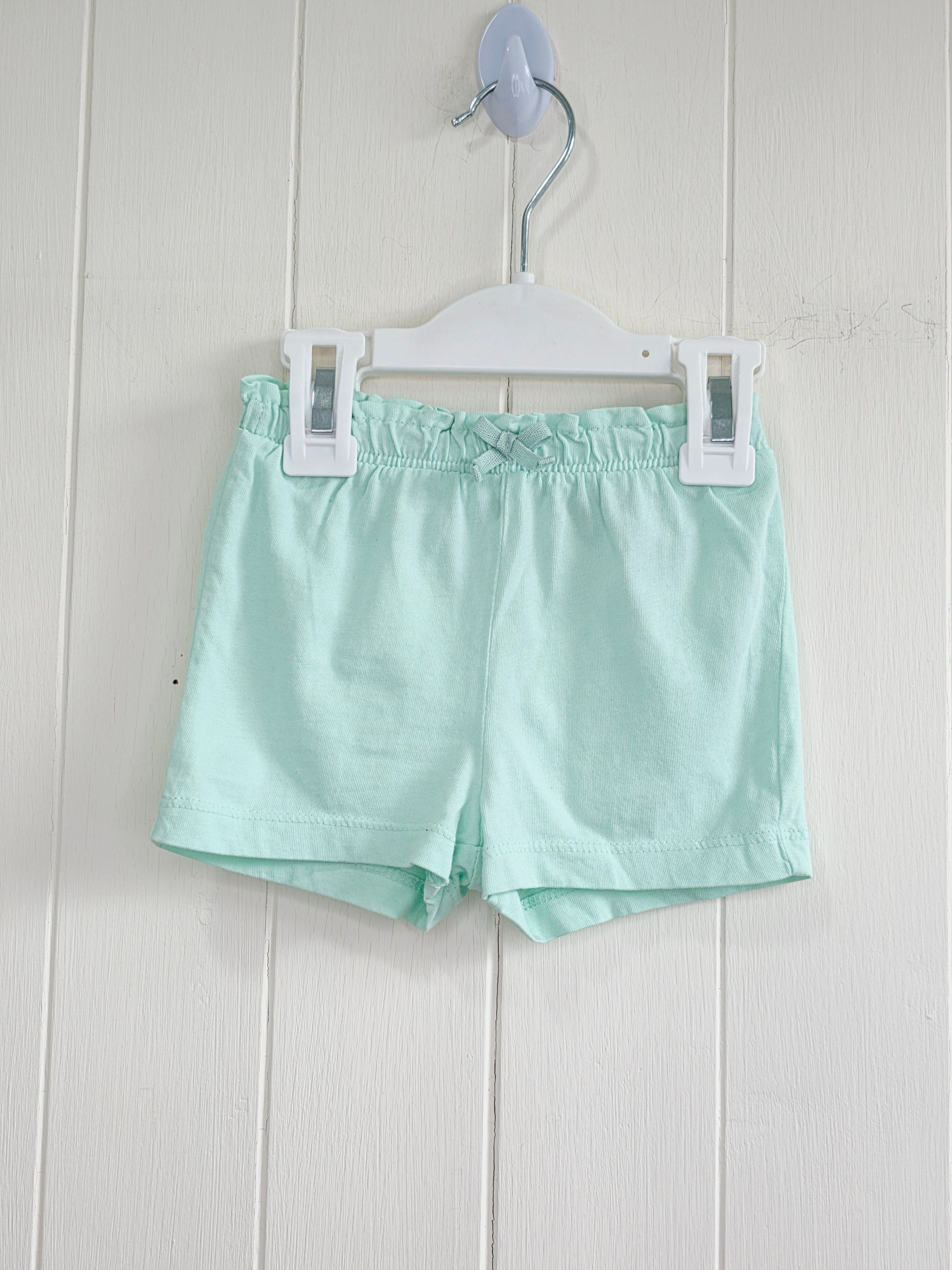 H&M - 4-6 months girls mint green shorts