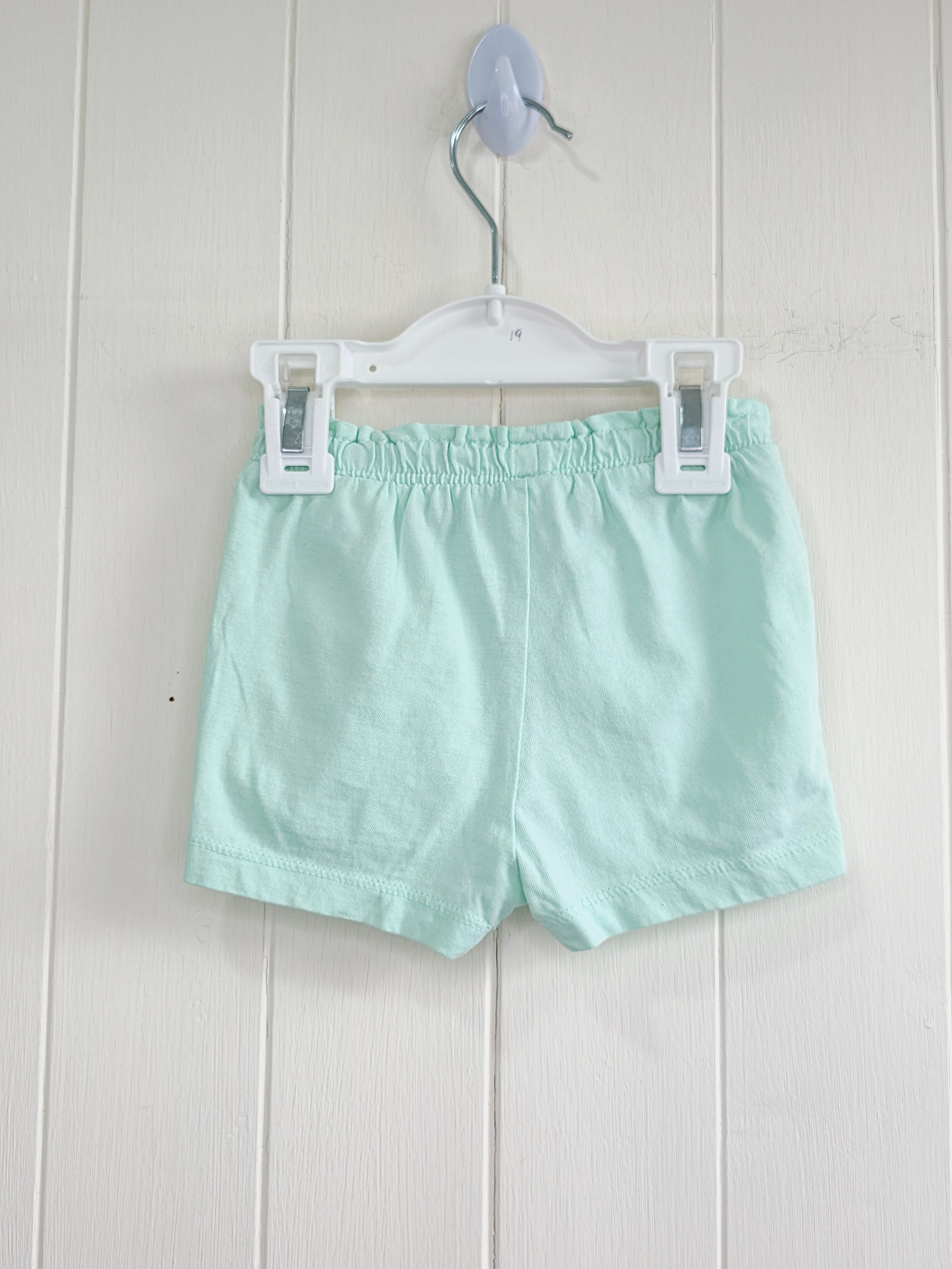 H&M - 4-6 months girls mint green shorts
