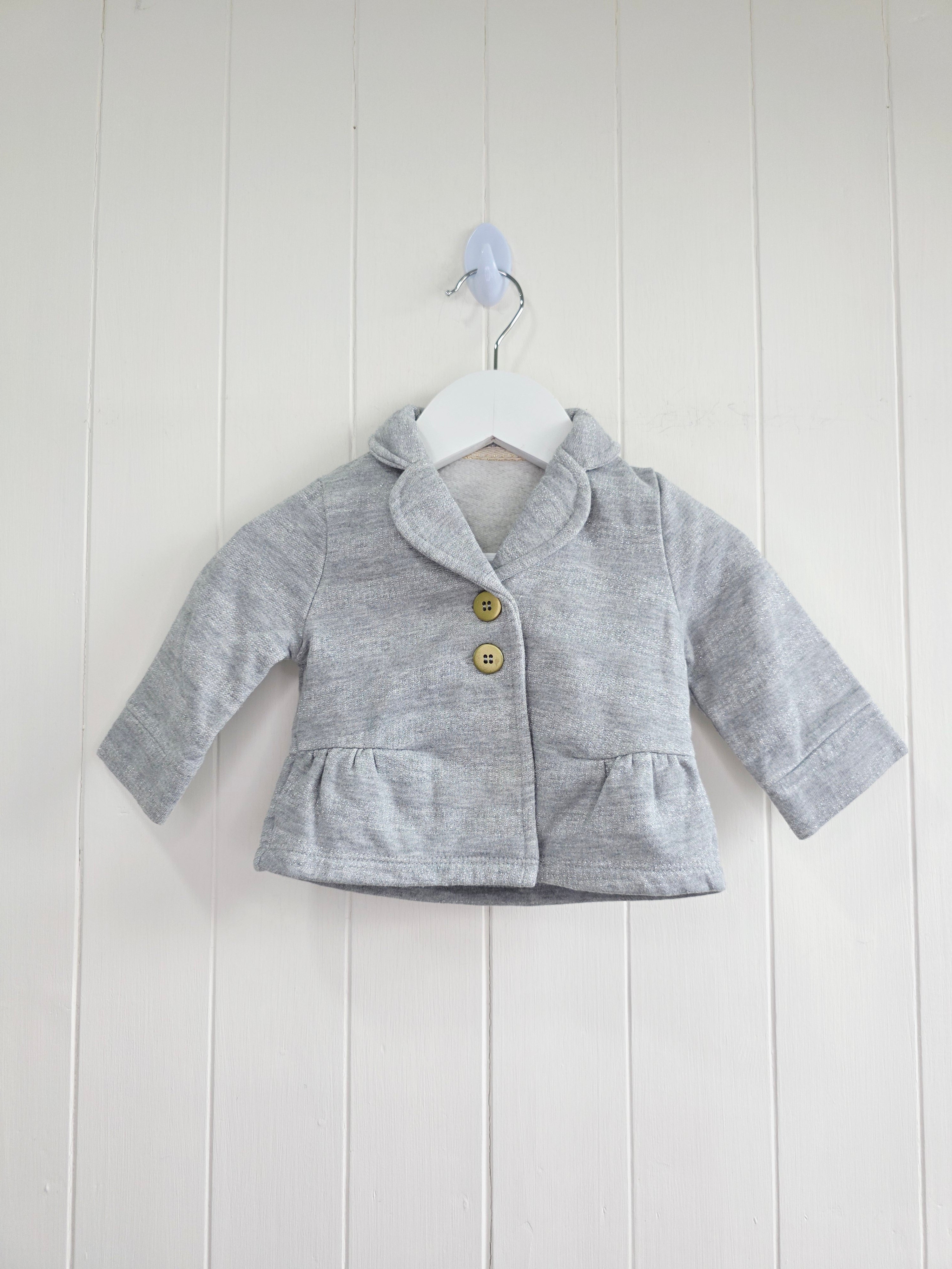 George- 3-6 months girls light grey blazer style jacket