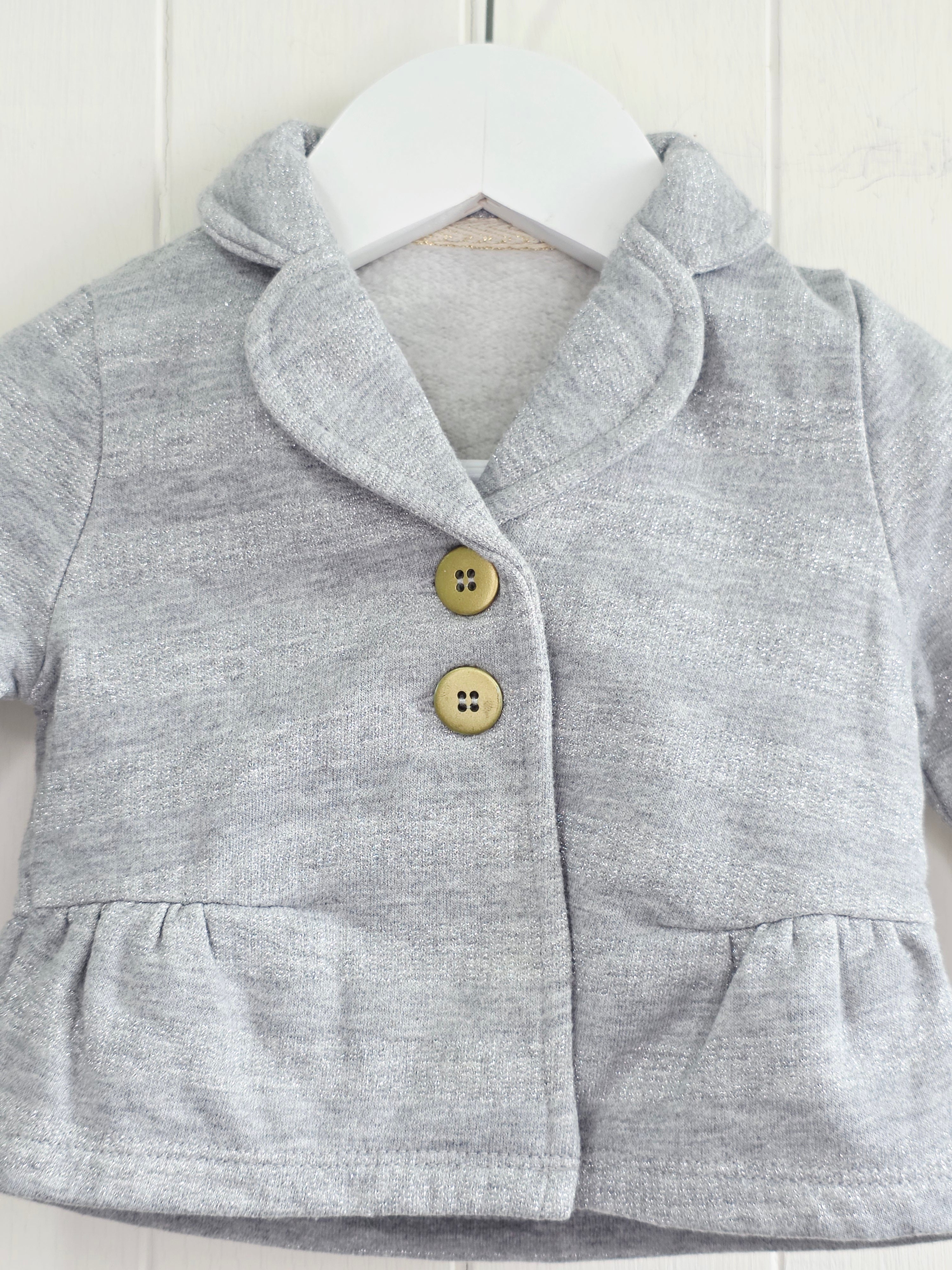 George- 3-6 months girls light grey blazer style jacket