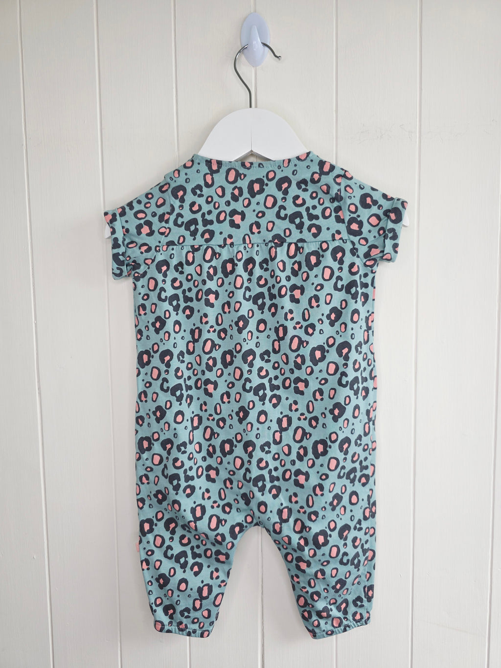 Next - 3-6 months girls leopard print long leg romper