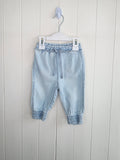 Next - 3-6 months girls light blue lightweight jeans