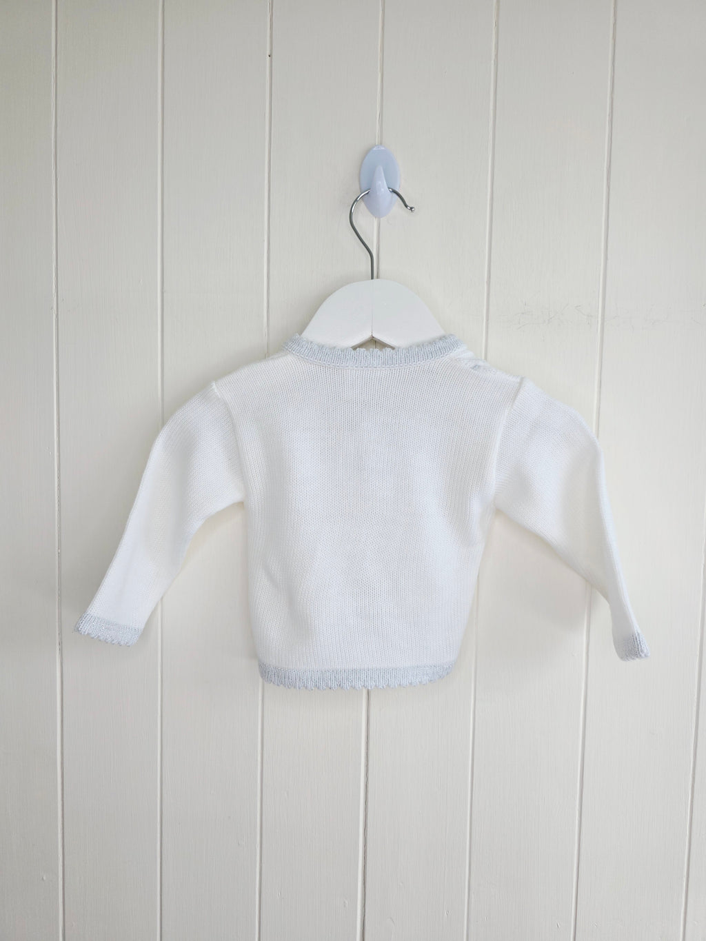 Nursery Times - 3-6 months girls white cardigan
