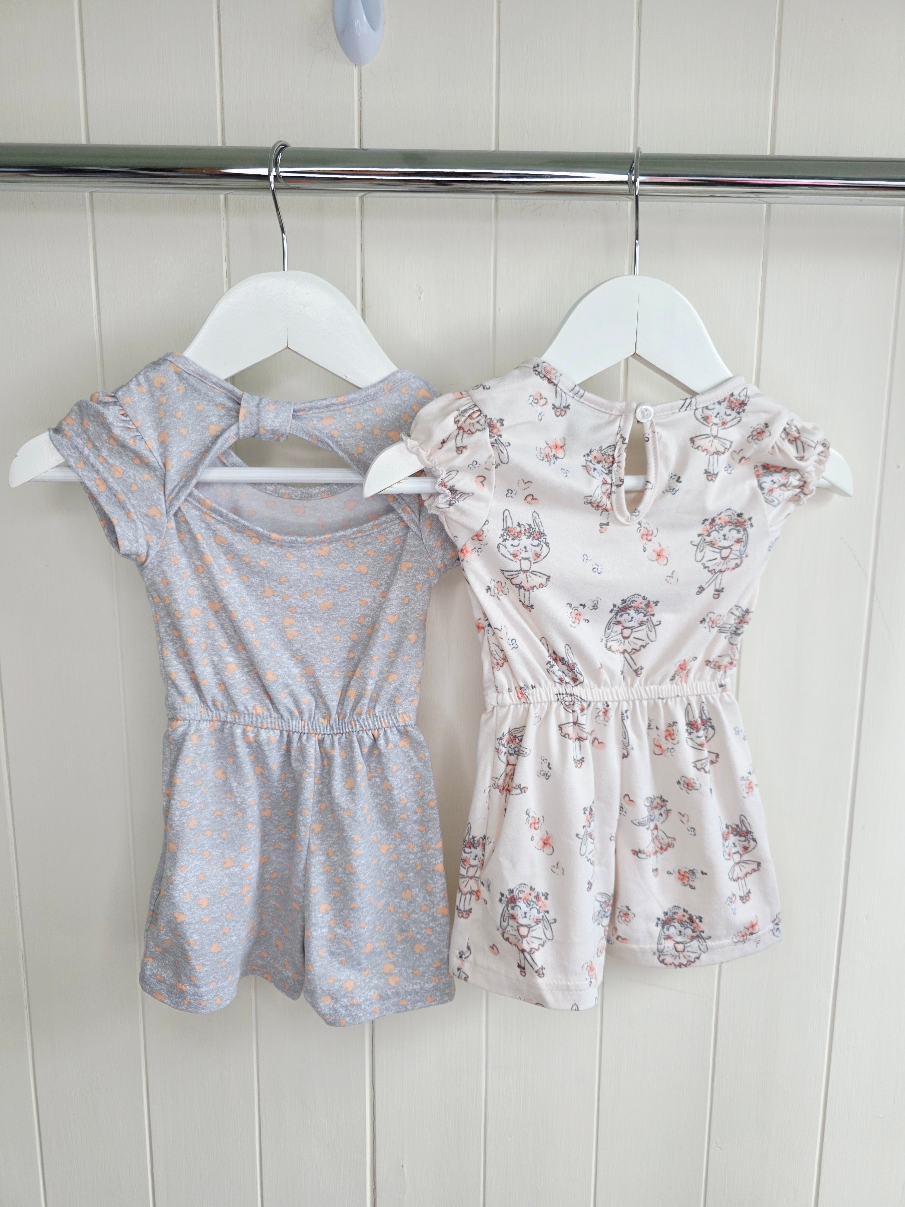 Picapino - 3-6 months girls playsuits set