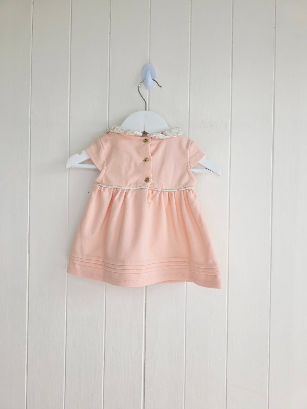 Catherine Malandrino - 3-6 months girls peach cap shoulder dress